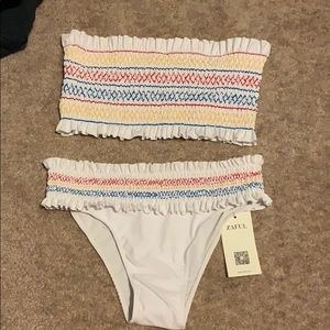 NEW Rainbow ruffle bikini zaful